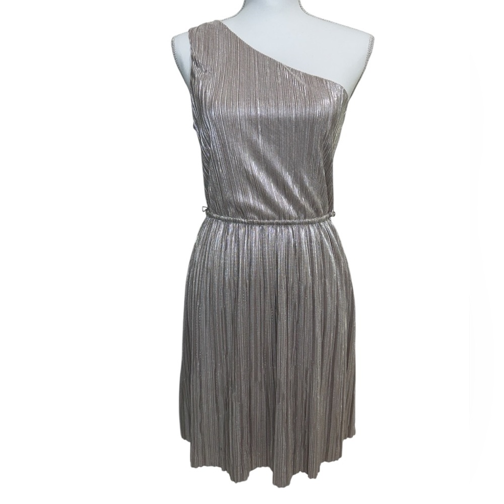 Express One Shoulder Metallic Dress size medium